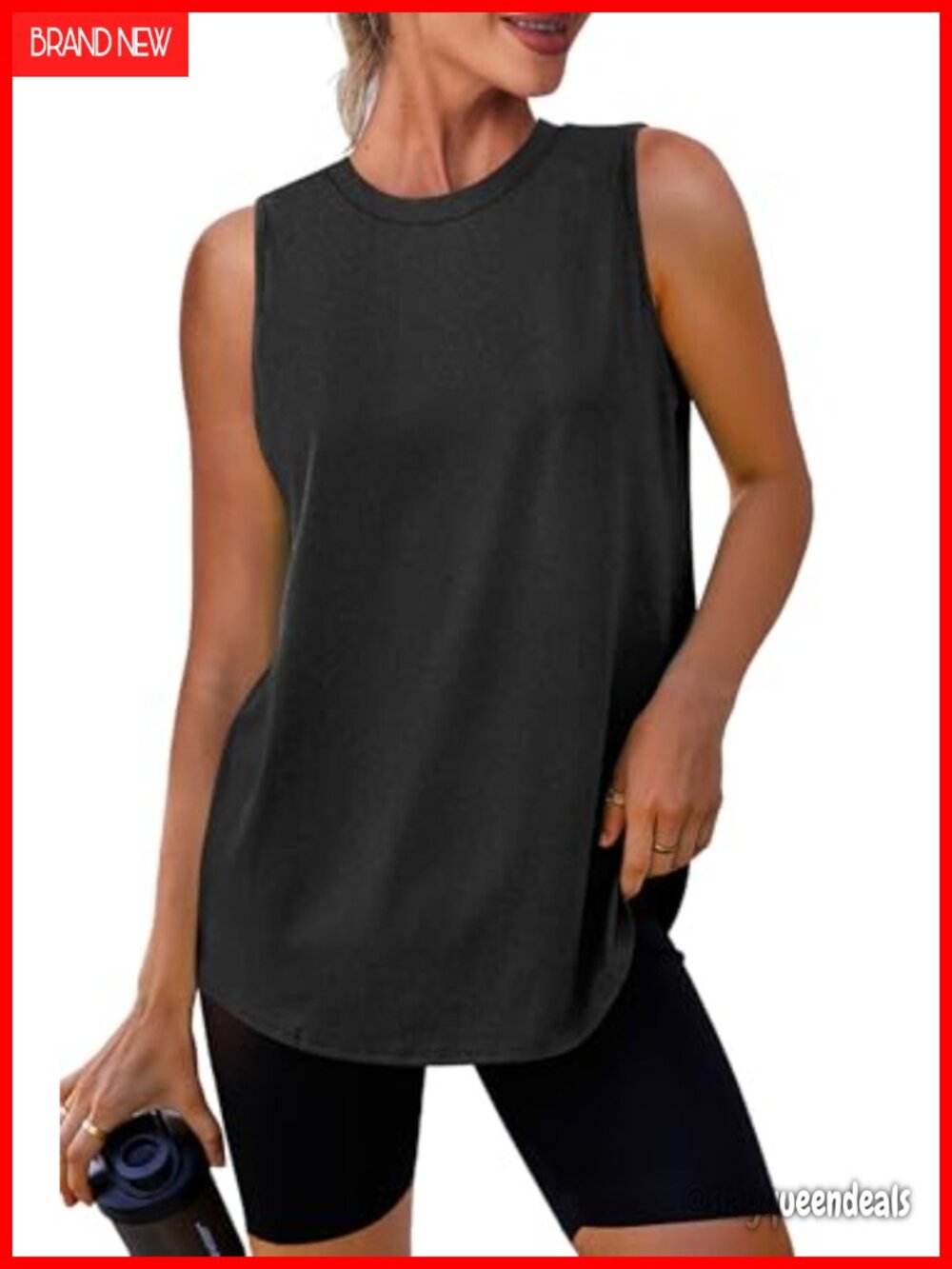 Women's Loose Fit Workout Tank Top Sleeveless Athletic Yoga Running Shirt